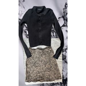 Brandi Melville long sleeve too, skirt not included